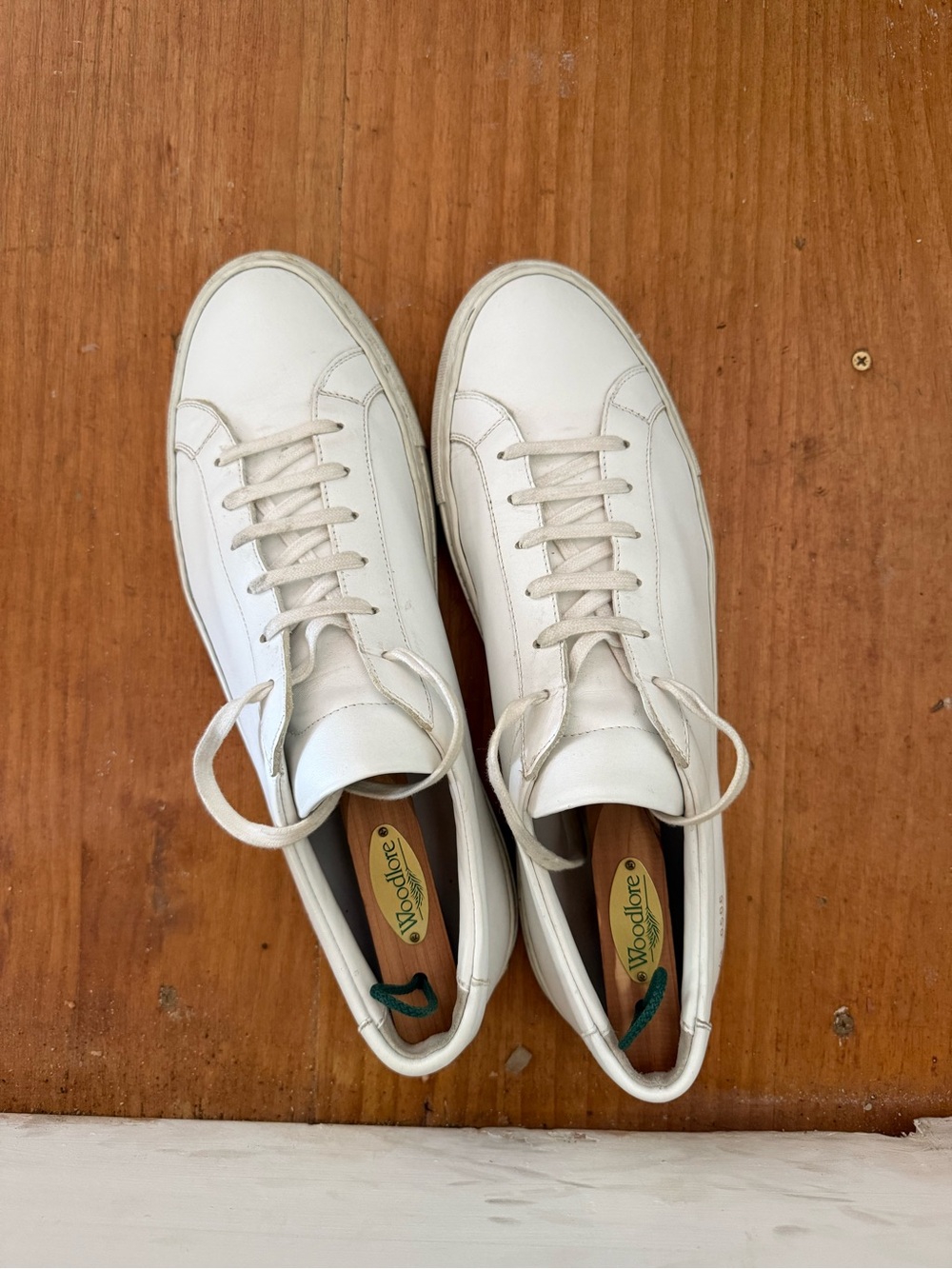 Common Projects Achilles White Low-Top Leather Sneakers UK SIZE 9